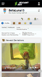 Mobile Screenshot of bellaluna13.deviantart.com