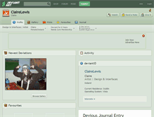 Tablet Screenshot of clairelewis.deviantart.com