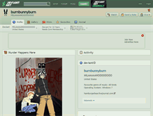 Tablet Screenshot of burnbunnyburn.deviantart.com