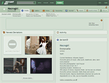 Tablet Screenshot of necrogirl.deviantart.com