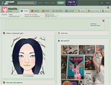 Tablet Screenshot of misskite.deviantart.com