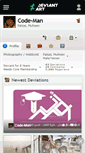 Mobile Screenshot of code-man.deviantart.com