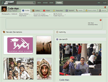 Tablet Screenshot of code-man.deviantart.com