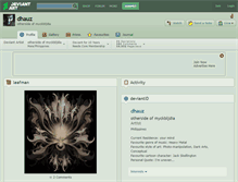 Tablet Screenshot of dhauz.deviantart.com