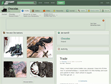 Tablet Screenshot of chocolas.deviantart.com