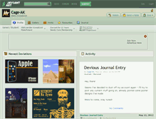 Tablet Screenshot of cage-ak.deviantart.com