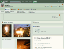 Tablet Screenshot of nava666.deviantart.com