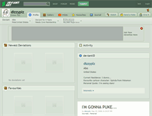 Tablet Screenshot of dizzyplz.deviantart.com