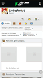 Mobile Screenshot of livingforart.deviantart.com