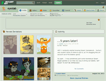 Tablet Screenshot of eyestab.deviantart.com