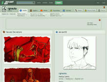 Tablet Screenshot of cgnauta.deviantart.com