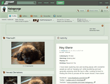 Tablet Screenshot of nategeorge.deviantart.com