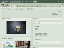 Tablet Screenshot of i-cube.deviantart.com
