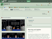 Tablet Screenshot of emporer15.deviantart.com