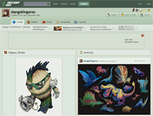 Tablet Screenshot of mangokingoroo.deviantart.com