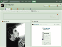 Tablet Screenshot of maroulilumen.deviantart.com