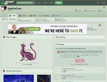 Tablet Screenshot of apachecove.deviantart.com