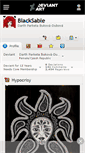 Mobile Screenshot of blacksable.deviantart.com