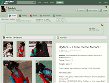 Tablet Screenshot of batshiz.deviantart.com