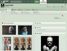 Tablet Screenshot of castof1000s.deviantart.com
