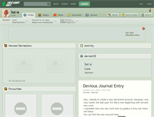 Tablet Screenshot of luc-a.deviantart.com