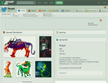 Tablet Screenshot of feyani.deviantart.com