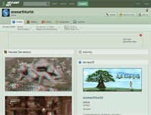 Tablet Screenshot of oneearthturist.deviantart.com