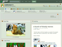 Tablet Screenshot of matttrainer11.deviantart.com