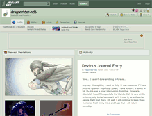 Tablet Screenshot of dragonrider-nd6.deviantart.com