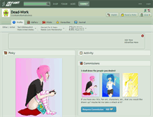 Tablet Screenshot of dead-work.deviantart.com