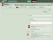 Tablet Screenshot of loli-hime.deviantart.com