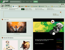 Tablet Screenshot of cianiati.deviantart.com