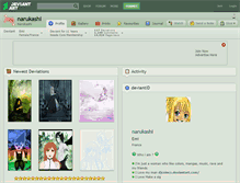 Tablet Screenshot of narukashi.deviantart.com