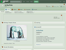 Tablet Screenshot of ixi-da-pixie.deviantart.com