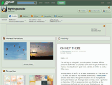 Tablet Screenshot of fightingoutside.deviantart.com