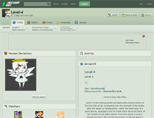 Tablet Screenshot of level-4.deviantart.com