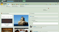 Desktop Screenshot of iclaudy.deviantart.com