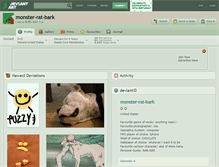 Tablet Screenshot of monster-rat-bark.deviantart.com