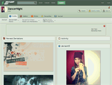 Tablet Screenshot of dancernight.deviantart.com