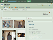 Tablet Screenshot of death8924.deviantart.com