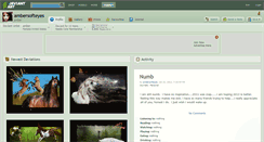 Desktop Screenshot of ambersofteyes.deviantart.com