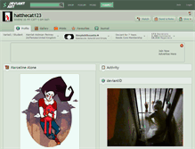 Tablet Screenshot of hatthecat123.deviantart.com