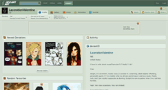 Desktop Screenshot of lacerationvalentine.deviantart.com