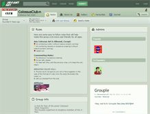 Tablet Screenshot of colossusclub.deviantart.com