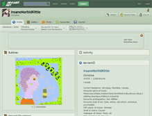 Tablet Screenshot of insanemorbidkittie.deviantart.com