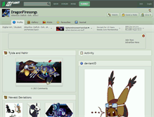 Tablet Screenshot of dragonfiresongs.deviantart.com