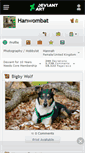 Mobile Screenshot of hanwombat.deviantart.com