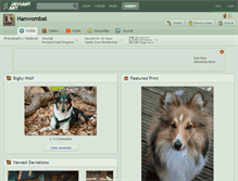 Tablet Screenshot of hanwombat.deviantart.com