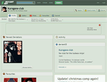 Tablet Screenshot of kurogane-club.deviantart.com