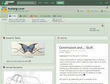 Tablet Screenshot of mustang-lover.deviantart.com
